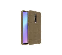 Coque pour Xiaomi Mi 9T Antichoc Renforcée Silicone robuste Design Carreaux Relief Or