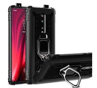 Coque pour Xiaomi Mi 9T / Mi 9T Pro, Housse Cover [360 Degres] Fonction Stand à Bague de Rotation Full Body [Militaire Anti-Choc Durable] Protecteur, Anti-Rayures Armor et Antichoc Bumper, Noir