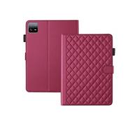 Coque pour Xiaomi Mi Pad 6/6 Pro (11 Pouces, Modèle 2023, 6ème Génération) Business Cuir PU Tablette Etui pour Portafolio Supporto Funzione Rouge
