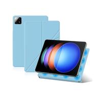 Coque pour Xiaomi Mi Pad 6S Pro Cover Housse Coque avec Support Automatique, Haute Qualité PU Cuir Luxueux Portefeuille Premium Flip Cover (Bleu)
