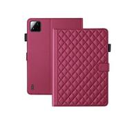 Coque pour Xiaomi Mi Pad 7/ Pad 7 Pro 11.2 Pouces 2024 Business Cuir PU Tablette Etui pour Portafolio Supporto Funzione Rouge