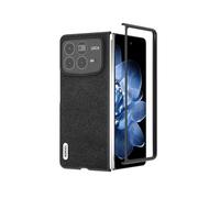 COQUE pour Xiaomi Mix Fold 4 étui de téléphone, Rabat Pliant véritable derm minono Xiaomi Mix Fold 4 étui de téléphone (Noir)