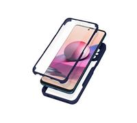 Coque pour Xiaomi Note 10 et 10S Dos Avant Polymère Contour bleu nuit