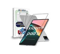 ebestStar - Coque pour Xiaomi Pad 6, Pad 6 Pro, Etui Protection Silicone Transparent Antichoc, Souple Slim, Transparent + Verre Trempé