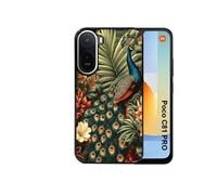 Coque pour Xiaomi POCO C81 PRO - Motif Paon Tropical - Multicolore - Semi-rigide