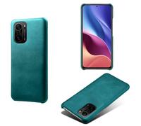 Coque pour Xiaomi POCO F2 Pro,Anti-dérapage,Protection Contre Les Chutes,Coquille arrière Simple de Couleur Solide,Design en Cuir d'imitation en Plastique-Green