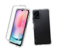 Coque pour Xiaomi Poco F5 5G / Redmi Note 12 Turbo - housse etui silicone gel 360 integrale + verre trempe - TRANSPARENT