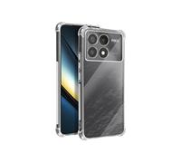 Coque pour Xiaomi Poco F6 Pro Antichoc Flexible Coins renforcés Transparent
