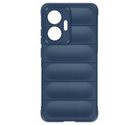 Coque pour Xiaomi Poco F7 avec Texture Relief en Silicone Bleu
