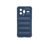 Coque pour Xiaomi Poco F7 Pro / F7 Ultra avec Texture Relief en Silicone Bleu nuit