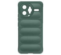 Coque pour Xiaomi Poco F7 Pro / F7 Ultra avec Texture Relief en Silicone Vert