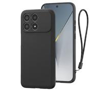 Coque pour Xiaomi Poco F8 Pro en Silicone Souple avec Dragonne Noir