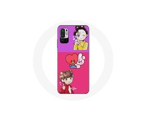 Coque pour Xiaomi Poco M3 Pro BTS BT21 Cooky Et Tata Bangtan V Et Jungkook Fanart
