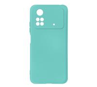 Coque pour Xiaomi Poco M4 Pro 4G Semi-rigide Soft-touch Fine turquoise