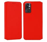 Coque pour Xiaomi Poco M4 Pro 5G - Portefeuille Cuir (Xiaomi Poco M4 Pro 5G) - Rouge