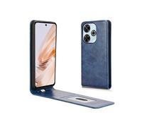 Coque pour Xiaomi Poco M6 4G Etui de Protection en Cuir à Rabat Vertical de Luxe avec Fente pour Carte Bleu