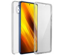 Coque pour Xiaomi Poco X3 et X3 Pro Arrière Rigide + Avant Souple Transparent