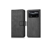 iMoshion Housse de téléphone portable pour Xiaomi Poco X4 Pro 5G - Housse à rabat Bookcase flip - Noir