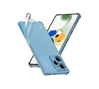 Coque pour Xiaomi Poco X5 Pro 5G Gel Silicone Coins Rebords Renforcés Antichoc, Transparent