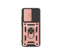 Coque pour Xiaomi Poco X7 Pro Bague Magnétique Protection caméra Rose champagne