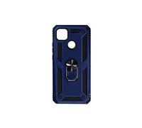 Coque pour Xiaomi Redmi 10A et 9C Antichoc Bi-matière Bague Support Vidéo bleu nuit