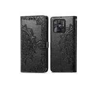 Coque pour Xiaomi Redmi 10C Similicuir Noir