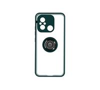 Coque et étui téléphone mobile Avizar Coque pour Xiaomi Redmi 12C Bi-matière Bague Métallique Support Vidéo vert