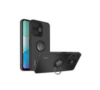 Coque pour Xiaomi Redmi 13 - AVIZAR - Antichoc - Bague Métallique - Noir - Support Magnétique