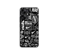Coque Pour Xiaomi Redmi 13C 5g Nike air logo Graffiti Noir et blanc Maniacase