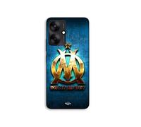 Coque Pour Xiaomi Redmi 13C 5g OM dorée brilant droit au but fond bleu Maniacase