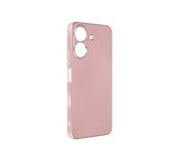 Coque pour Xiaomi Redmi 13C flexible effet métallisé intérieur doux Rose