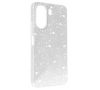Coque pour Xiaomi Redmi 13C Paillette Silicone Semi-rigide Fin Argent