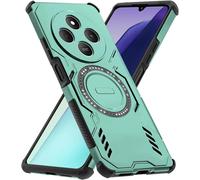Coque Pour Xiaomi Redmi 14c 4g Dissipation De La Chaleur Coque, Mate Antichoc Anti-Chut Hybride Tpu Et Pc Housse Avec Magnetique Pour Xiaomi Redmi 14c 4g Étui, Vert