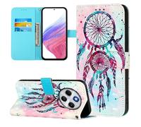 Coque pour Xiaomi Redmi 14C 4G/Poco M7 5G/Poco C75 4G/Redmi 14R 5G/Redmi A3 Pro/Redmi A4 5G, 3D en Cuir PU Étui Portefeuille à Rabat Housse Cover avec Porte Cartes Magnétique Etui, Carillon