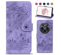 Coque pour Xiaomi Redmi 14C 4G/Redmi A4 5G/Xiaomi Poco C75 Premium Cuir PU Portefeuille Fonction Support Fente pour Carte Protection Complète Magnétique Flip Étui à Livre Livret - Violet
