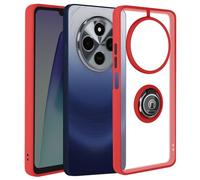 Coque pour Xiaomi Redmi 14C Bague Métallique Support Vidéo Rouge