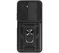Coque pour Xiaomi Redmi 15 5G avec Anneau Rotatif Magnétique et Cache Caméra Mayaxess Noir