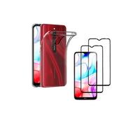 Coque pour Xiaomi REDMI 8 et 2 Verres Trempé - Protection Silicone Souple Film Vitre Protection Ecran