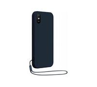 Coque pour Xiaomi Redmi 9A en Silicone avec dragonne assortie Bleu nuit