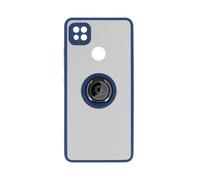 Avizar Coque pour Xiaomi Redmi 9C avec Bague Métallique Fonction Support Bleu
