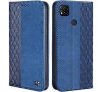Coque Pour Xiaomi Redmi 9c/Redmi 9c Nfc/Xiaomi Poco C31, Housse En Cuir Pu Pochette Portefeuille Magnétique Etui De Protection, Flip Case Pour Xiaomi Redmi 9c, Bleu