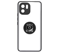Coque pour Xiaomi Redmi A1 et A2 Bi-matière Bague Métallique Support Vidéo Noir