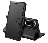 Coque pour Xiaomi Redmi A5 4G (EU Version) - Portefeuille Noir Rabat Clapet Aimanté Rangement Cartes Phonillico®