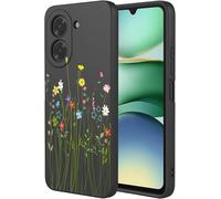 Coque Pour Xiaomi Redmi A5 4g, Très Mince Élégante Fleurs Vignes Ou Panda Mignons Design Housse, Souple Silicone Liquide Tpu Bumper Antichoc Mat Femme Étui (Noir A97)[Wke00985]