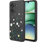 Coque Pour Xiaomi Redmi A5 4g, Très Mince Élégante Fleurs Vignes Ou Panda Mignons Design Housse, Souple Silicone Liquide Tpu Bumper Antichoc Mat Femme Étui (Noir A92)[Wke00981]
