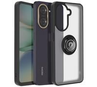 Coque pour Xiaomi Redmi A5 Bague Magnétique Dos Translucide Noir
