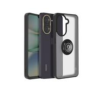 Coque pour Xiaomi Redmi A5 Bague Magnétique Dos Translucide Noir