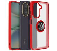 Coque pour Xiaomi Redmi A5 Bague Magnétique Dos Translucide Rouge