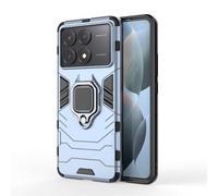 Coque pour Xiaomi Redmi K70E 5G / Poco X6 Pro 5G - housse etui rigide anti choc + verre trempe - BLEU FONCE