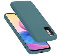 cadorabo Coque Compatible avec Xiaomi RedMi Note 10 5G / POCO M3 Pro 5G, Étui Housse en Silicone- Coque pour RedMi Note 10 5G / POCO M3 Pro 5G- Protection Antichoc, Anti-Empreintes - Mat Liquid Green